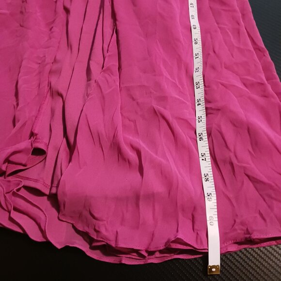 NEW After Six Faux‎ Wrap Criss Cross Back Maxi Dress Size 4 Tea Rose - Picture 15 of 15